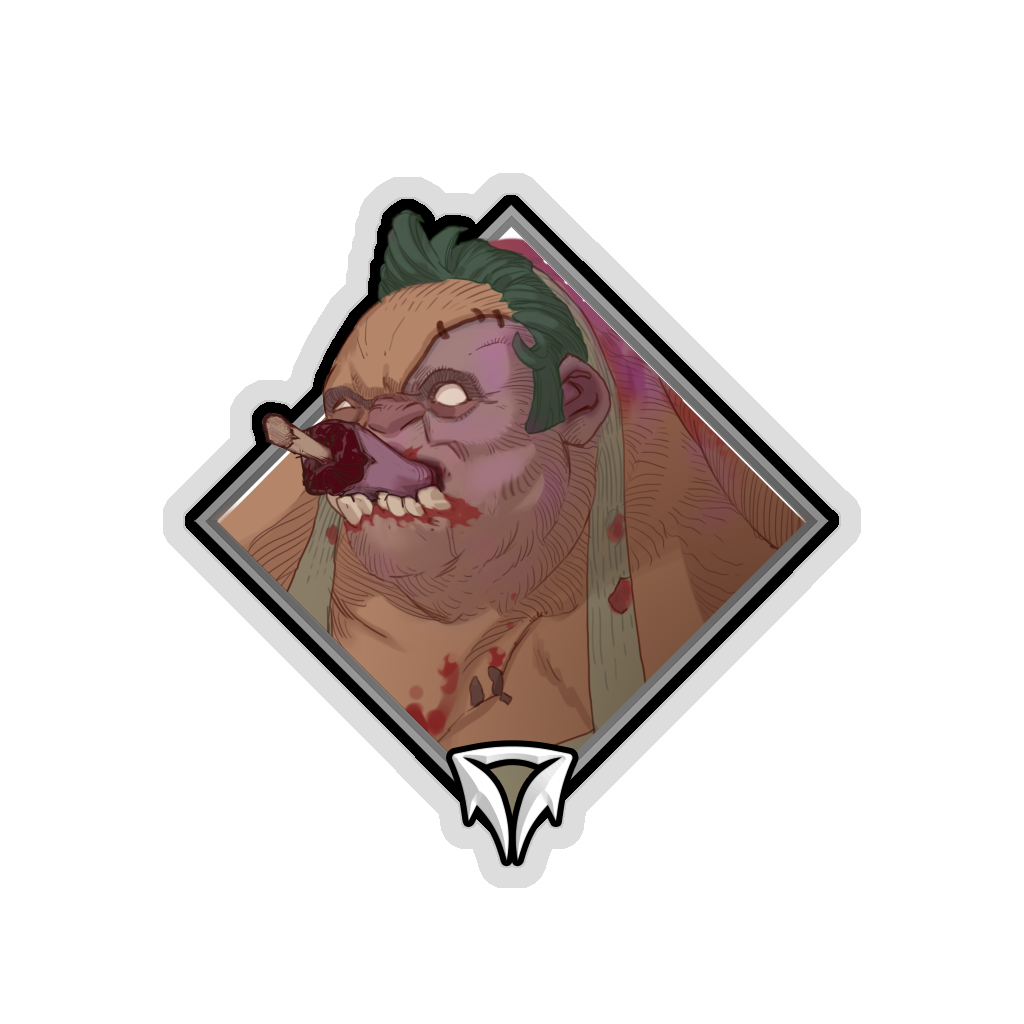 Crownfall Sticker - Pudge (Eating)