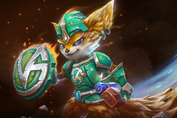 Écran de chargement : Renard vigilant