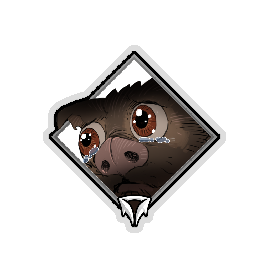 Наклейка «Павшей короны»: Грустный Сопливчик