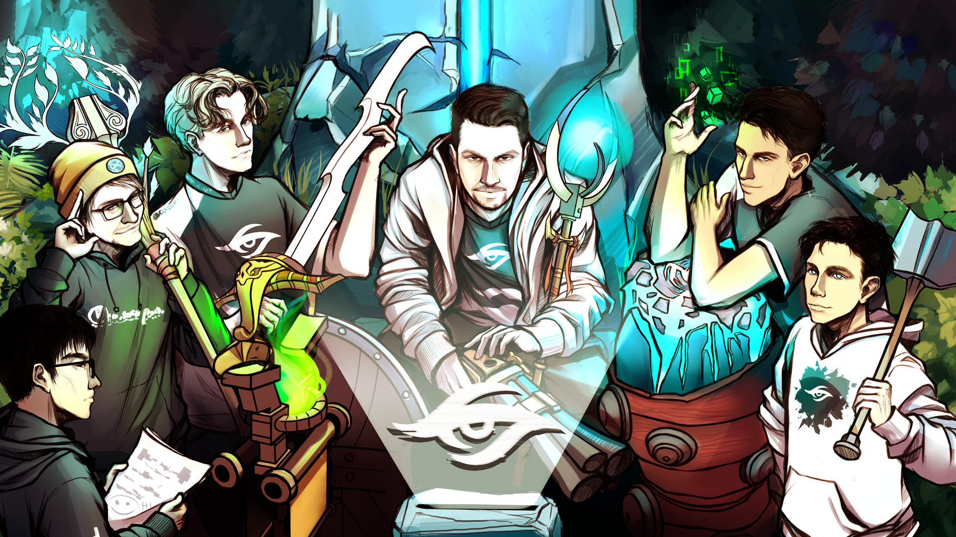 Обои команды Team Secret: 2 сезон, 1 вариант