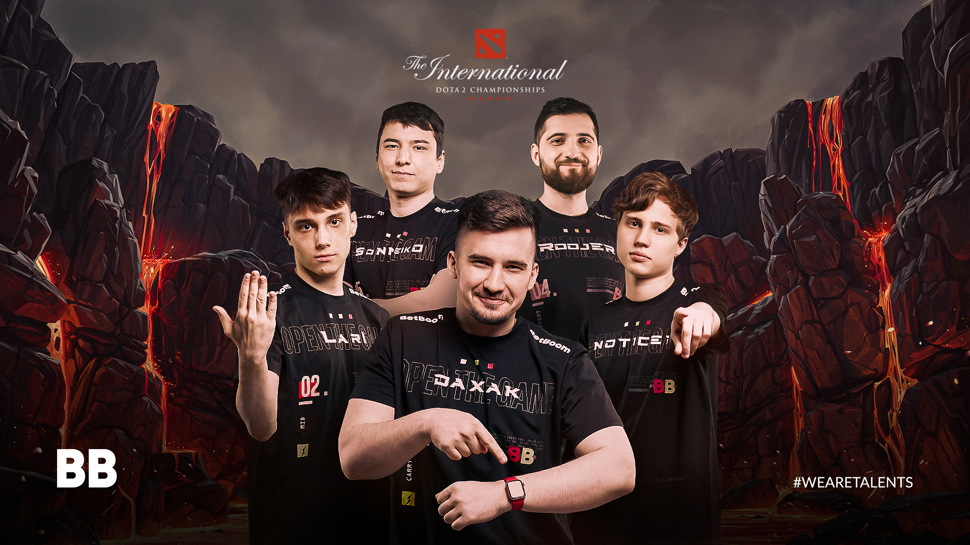 Обои команды BetBoom Team: 6 сезон, 2 вариант