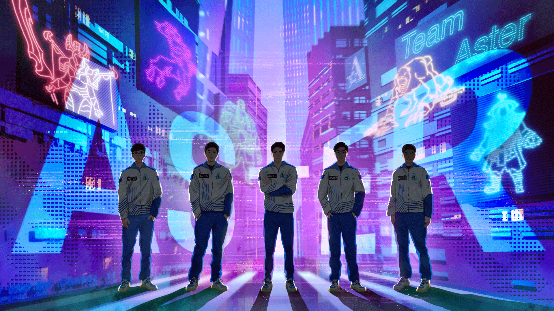 Обои команды Team Aster: 4 сезон, 1 вариант