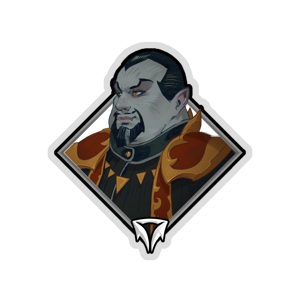 Autocollant de La Chute de la couronne : Baron Porculescu