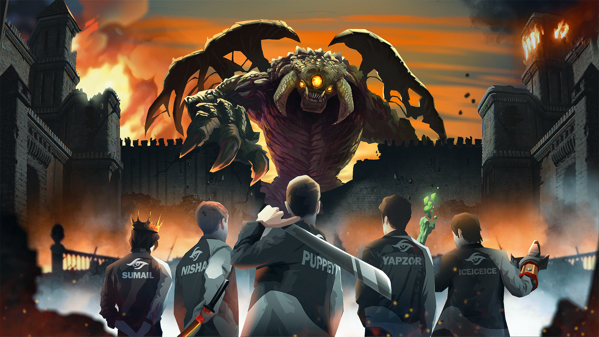 Arrière-plan d'équipe : Team Secret, saison 3, nº 1