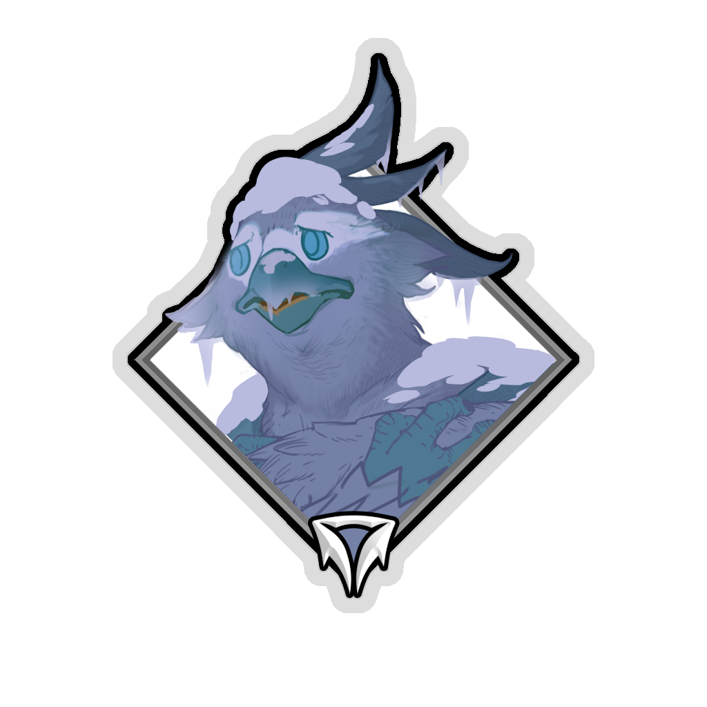 Pegatina de la Caída de la Corona - Bakeet (congelado)