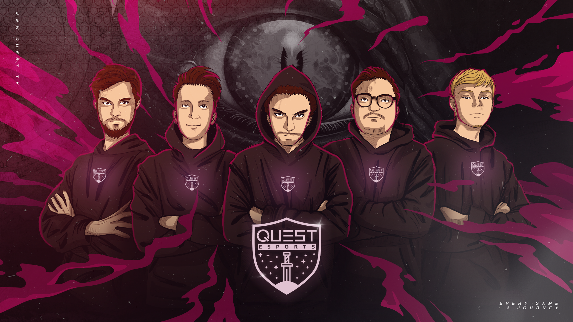 Обои команды Quest Esports: 10 сезон, 1 вариант