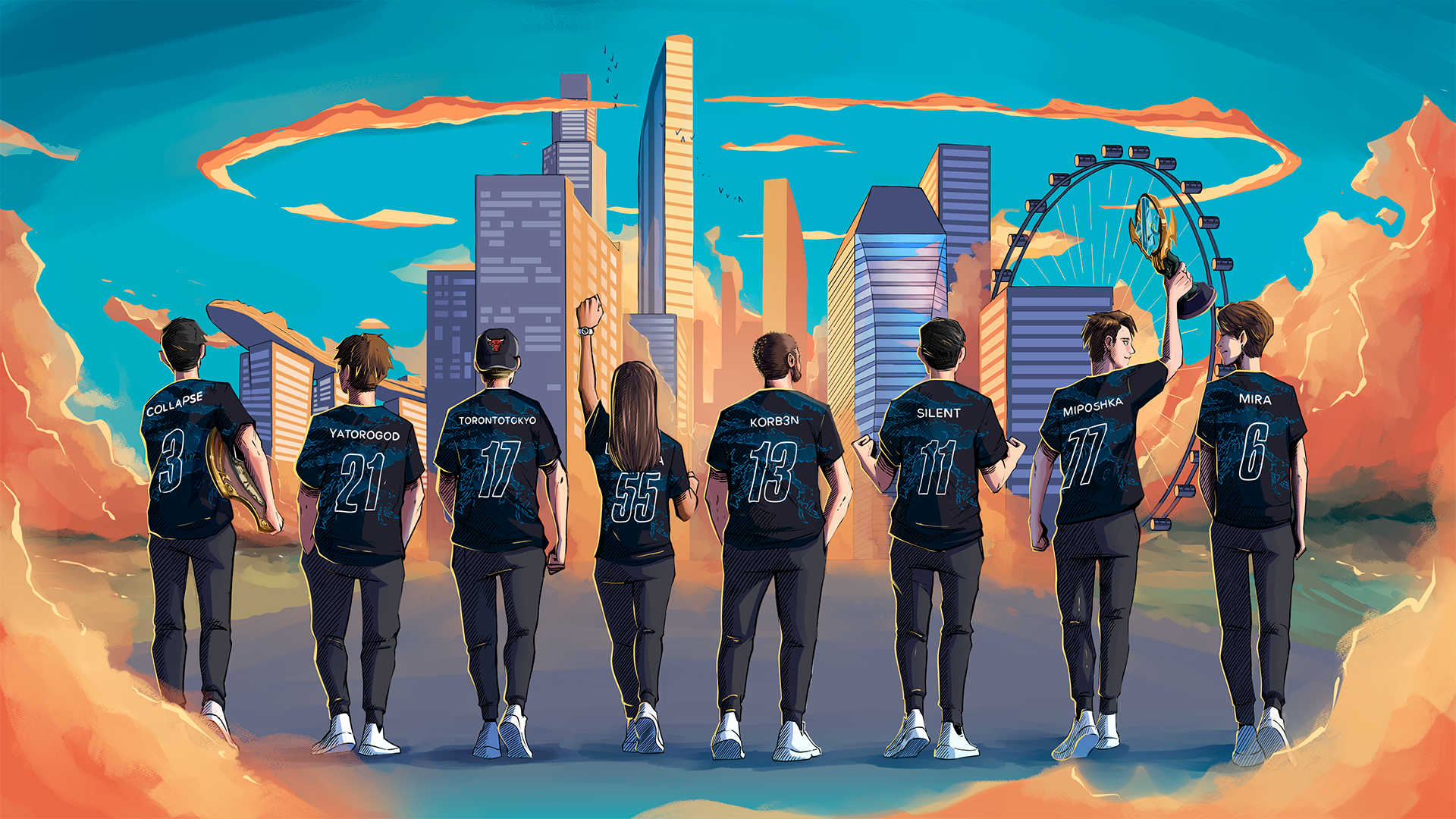 Arrière-plan d'équipe : Team Spirit, saison 6, nº 2