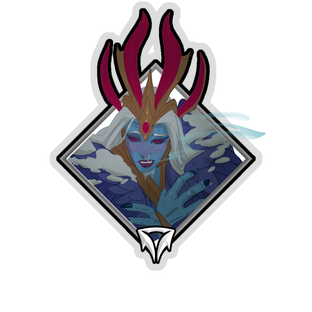 Crownfall Sticker - Shen - Freezing
