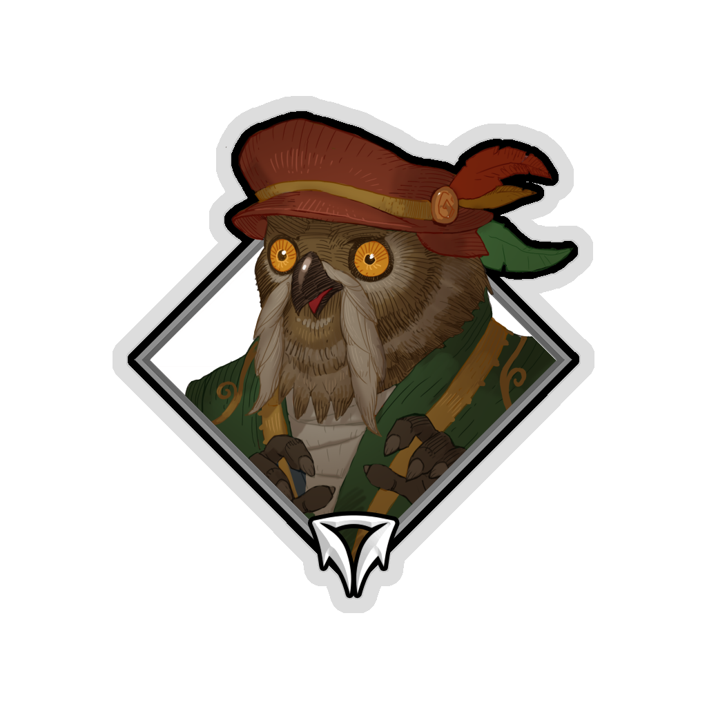 Наклейка «Павшей короны»: Двухбород