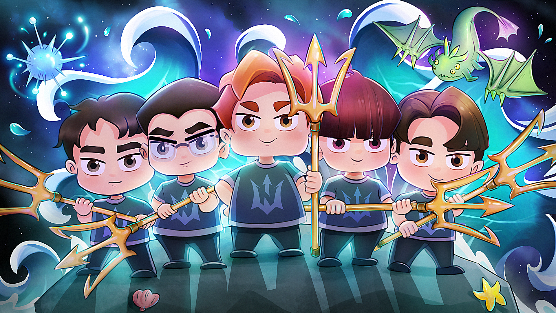 Обои команды Neptune Gaming: 3 сезон, 1 вариант