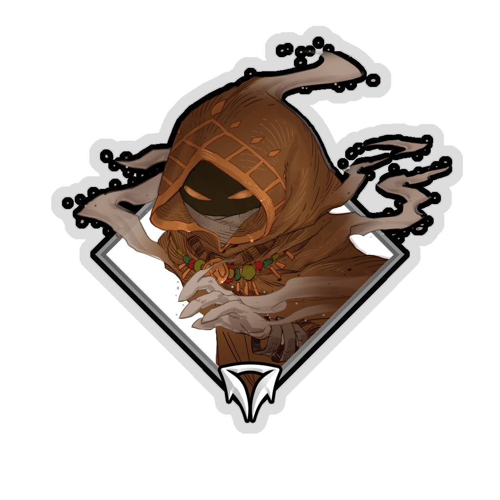 Pegatina de la Caída de la Corona - Vespis el Genio de las Arenas