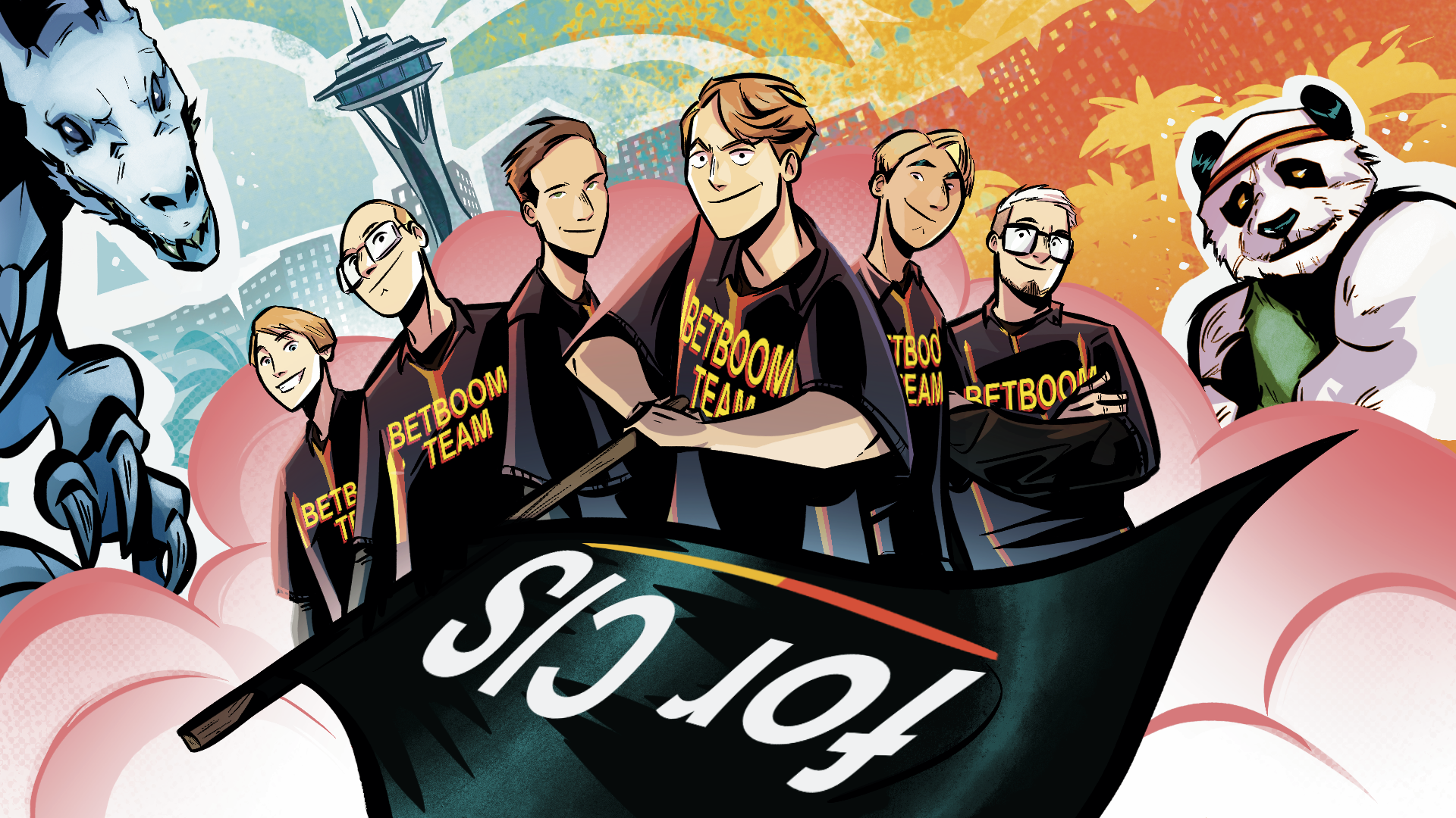 Arrière-plan d'équipe : BetBoom Team, saison 10, nº 2